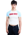 Baby tee Raglan Good Boy - Off White
