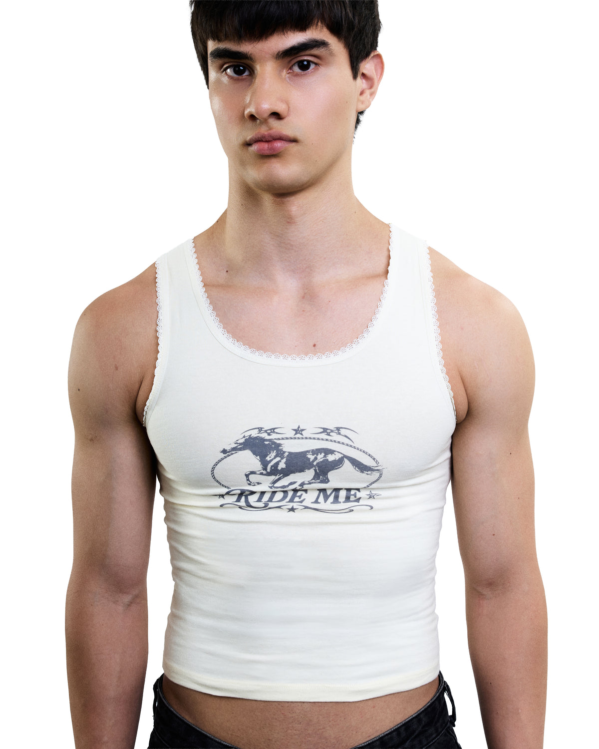 Regata Lace Tank Ride Me - Off White
