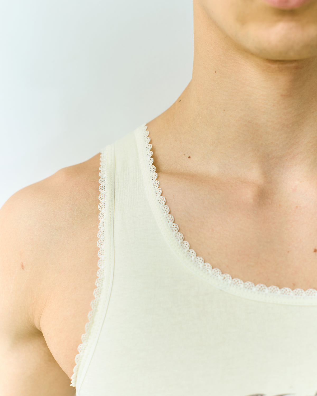 Regata Lace Tank Ride Me - Off White