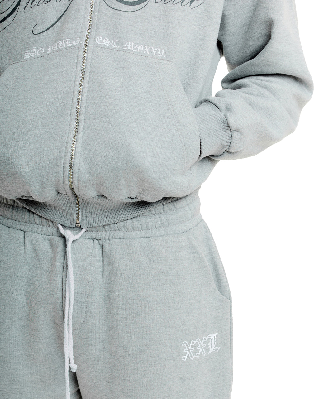 Baggy Sweatpants Nasty State - Cinza Mescla