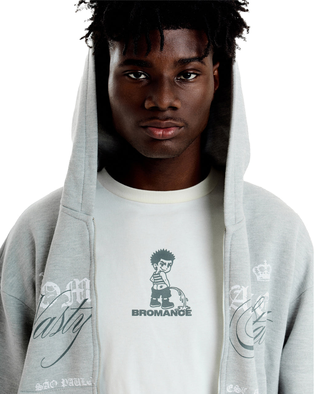 Boxy Tee Bad Bro - Off White