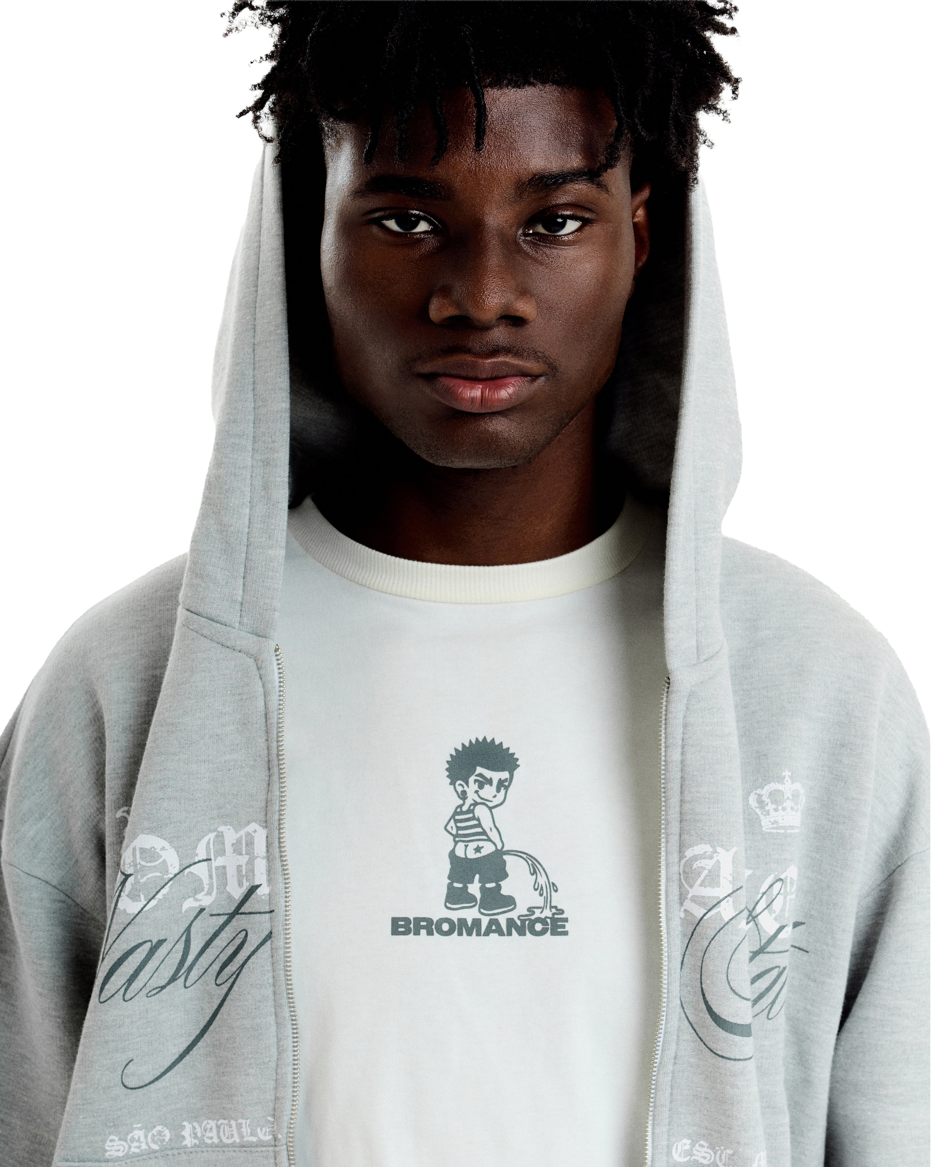 Boxy Tee Bad Bro - Off White