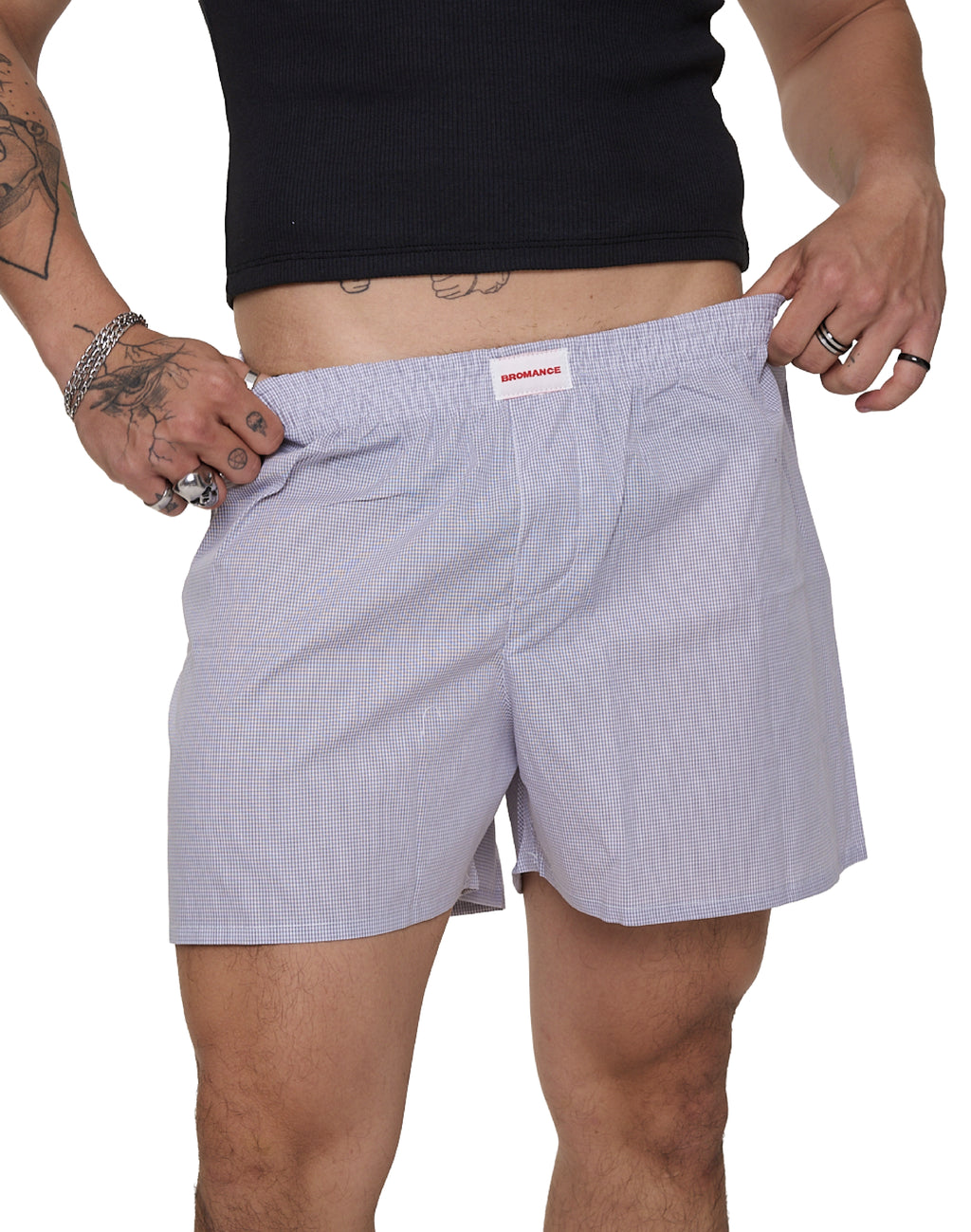Vichy Short Boxer - Blue