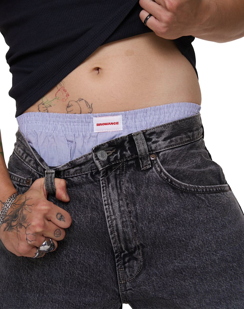 Vichy Short Boxer - Blue