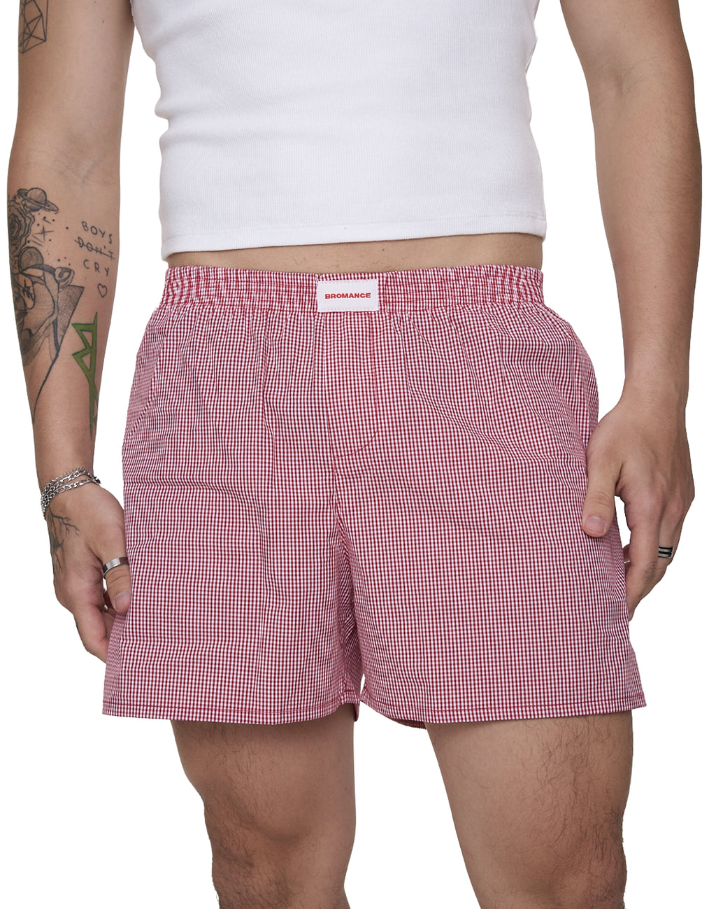 Vichy Short Boxer - Red