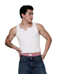 Regata - 90S Henley Rib Tank - Branco