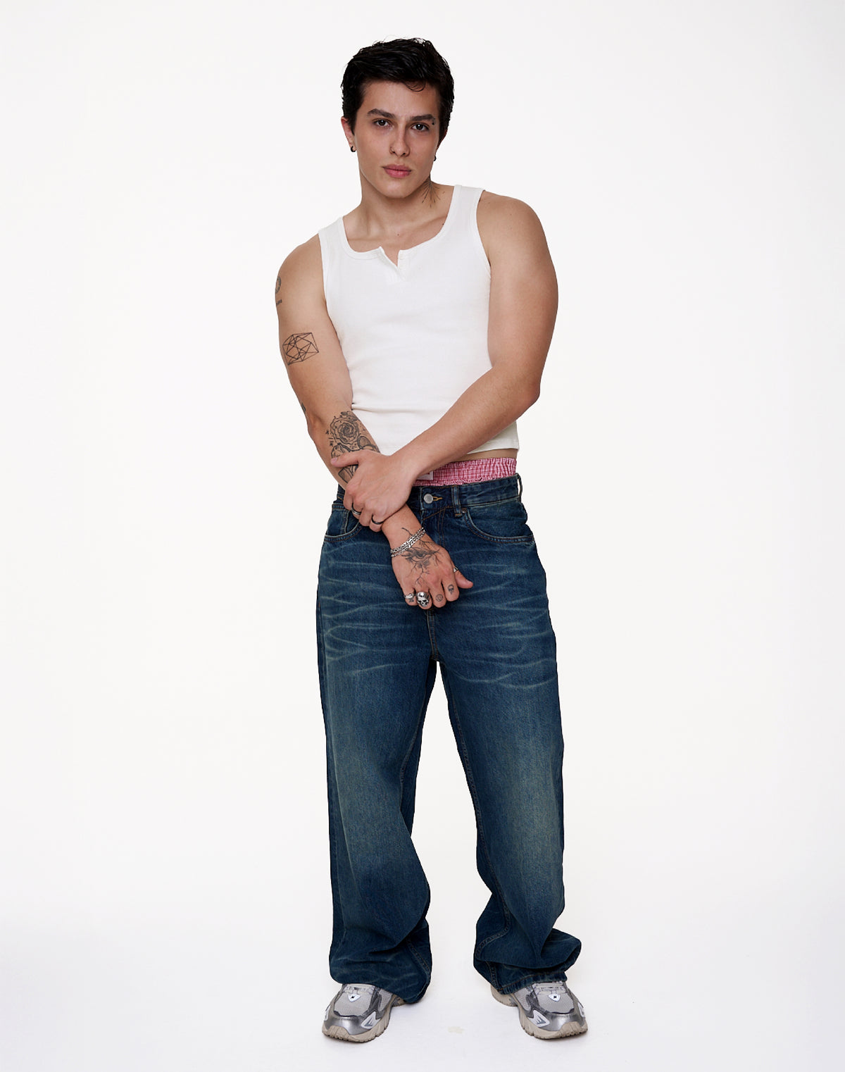 Regata - 90S Henley Rib Tank - Branco
