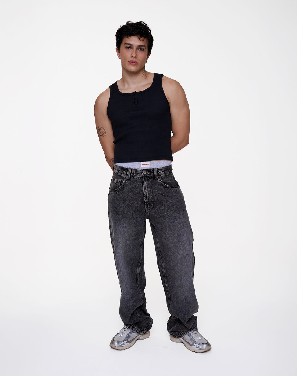 Regata - 90S Henley Rib Tank - Preto