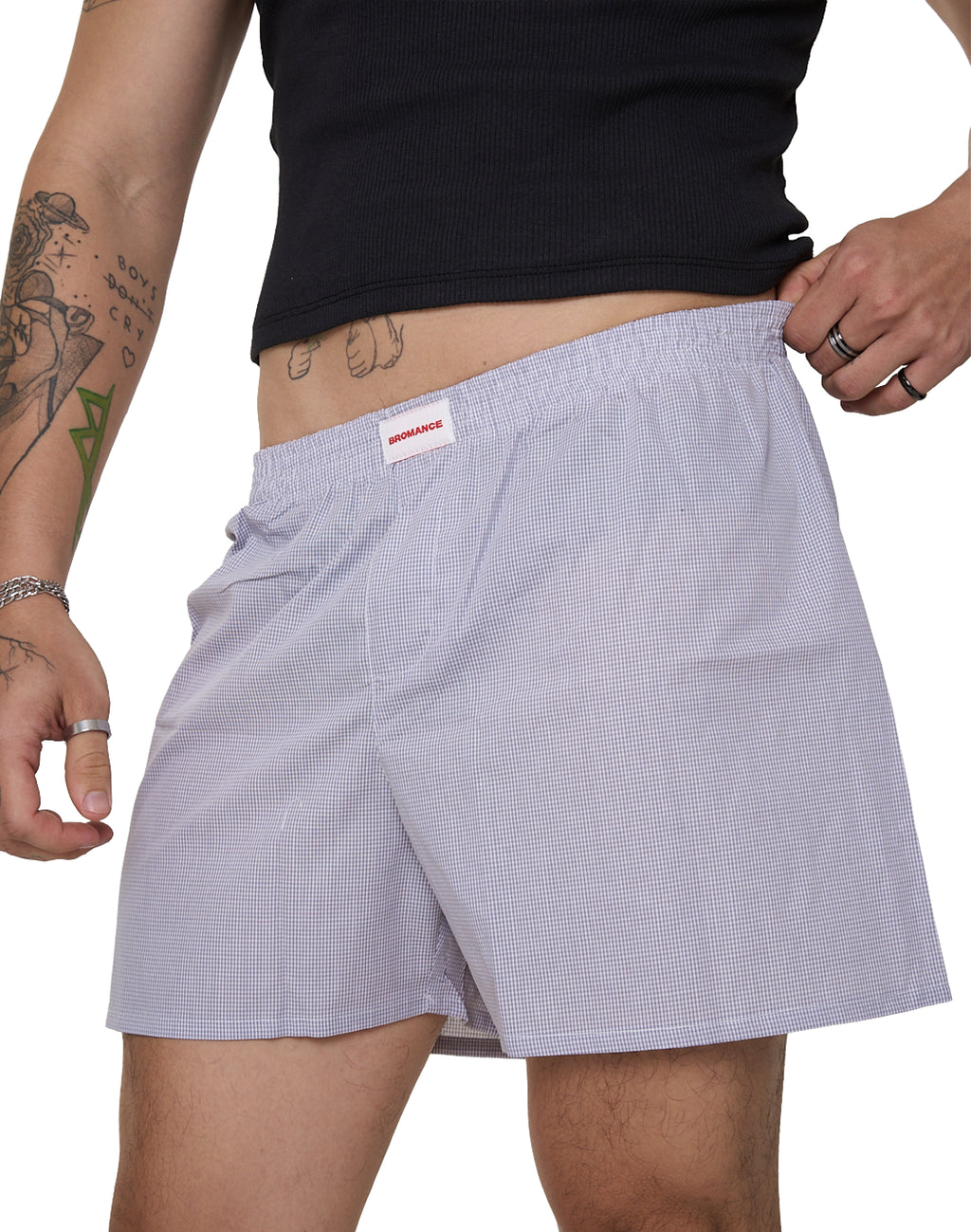 Vichy Short Boxer - Blue