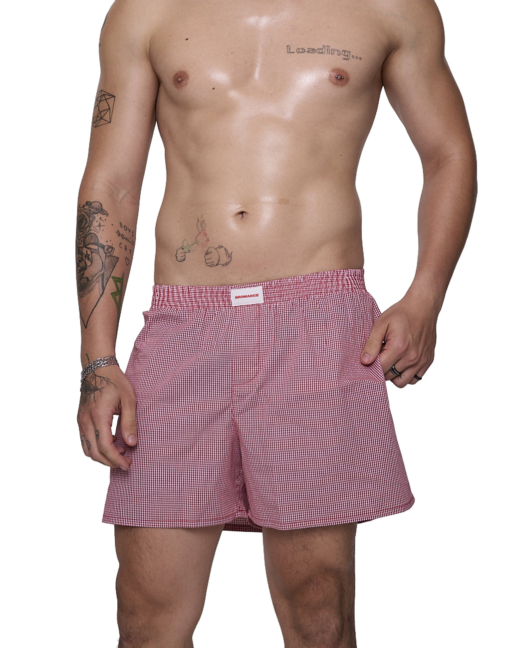 Vichy Short Boxer - Red
