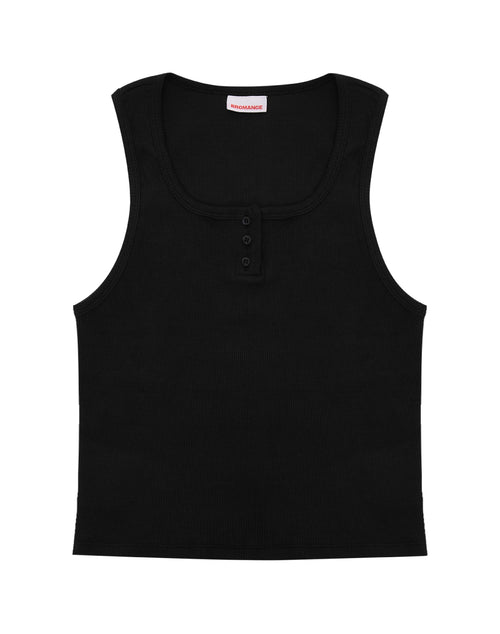 Regata - 90S Henley Rib Tank - Preto