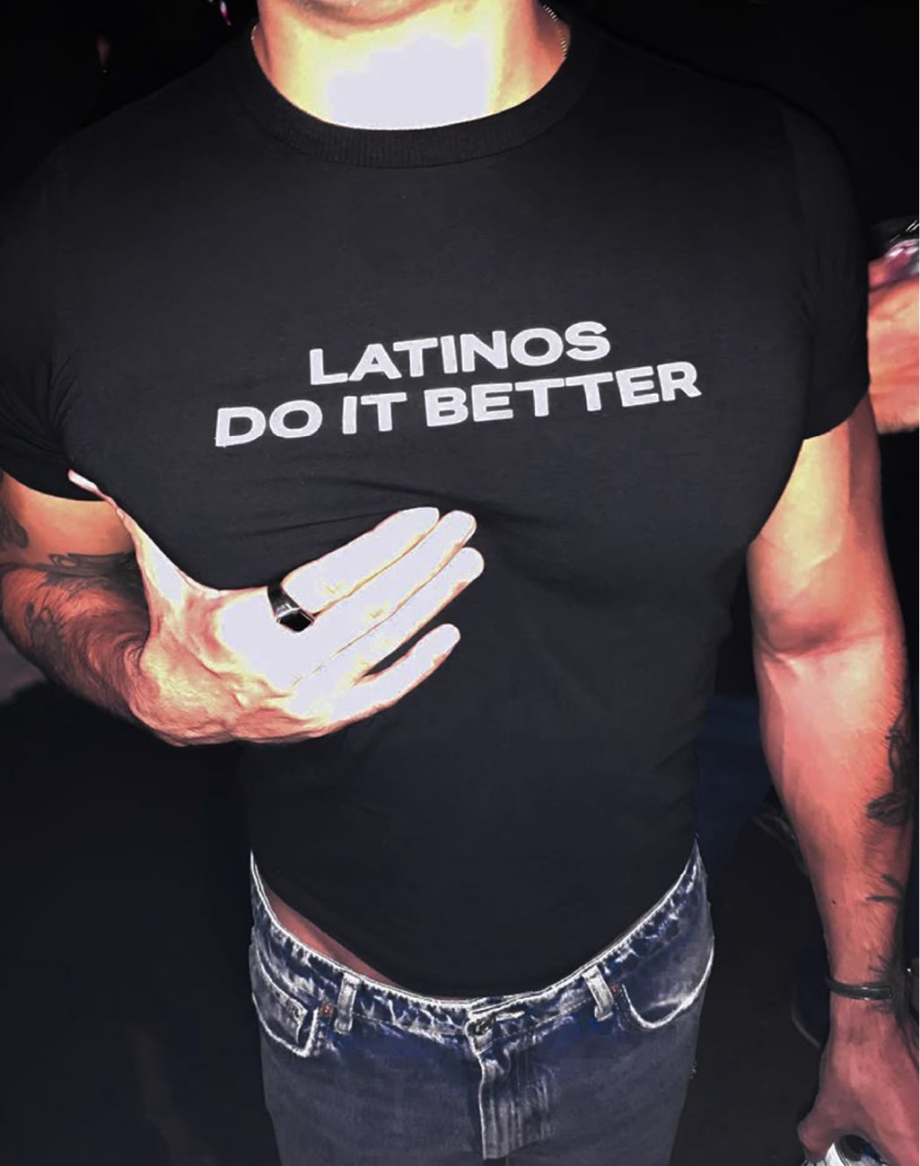 Baby Tee Latinos - Preto
